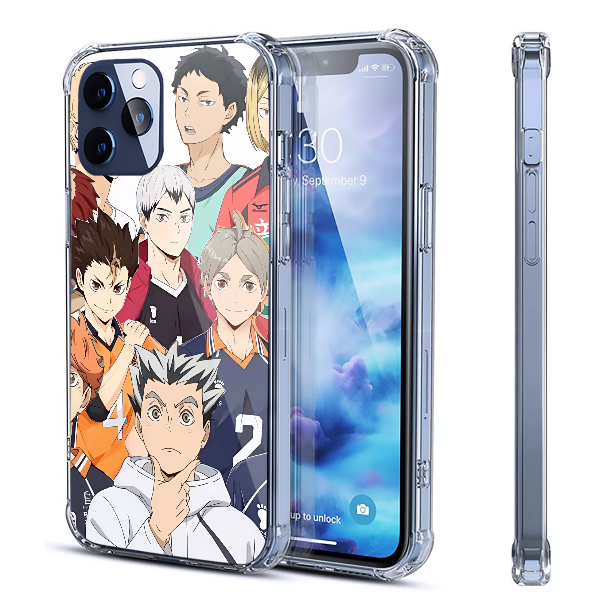 （画像用） ハイキュー!! Haikyu!! 【iPhone 12シリーズ対応】透明スマホケース（クリアソフトケース）
